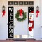 Christmas Porch Sign Banner Decoration -	71"L x 12"W (Snowman)